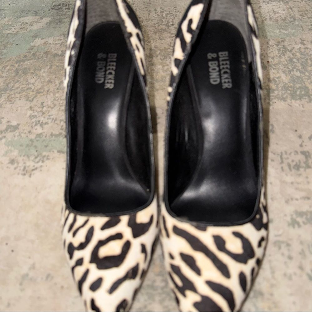 Bleeker & bond Black Leather Slip-On Shoes